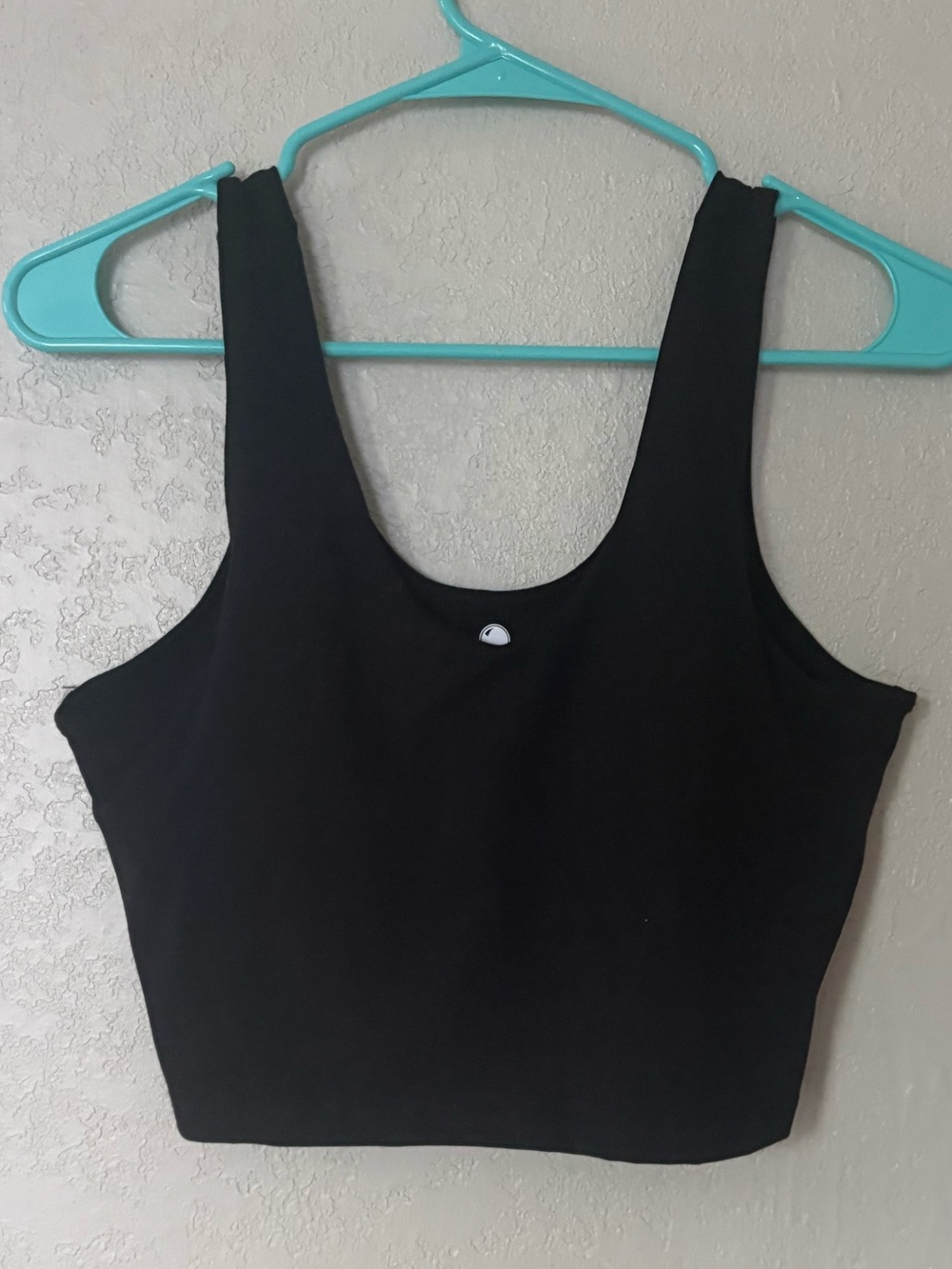 Yogalicious NWOT black tank with (removable) padded built in bra